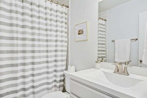 Hair dryer, towels - Dolphin House | Modern 2BR w/ Fire Pit & Backyard Retreat Office (Austin)