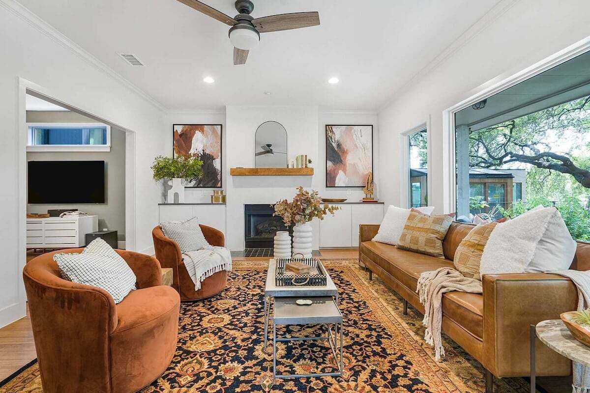 TV connectée, cheminée