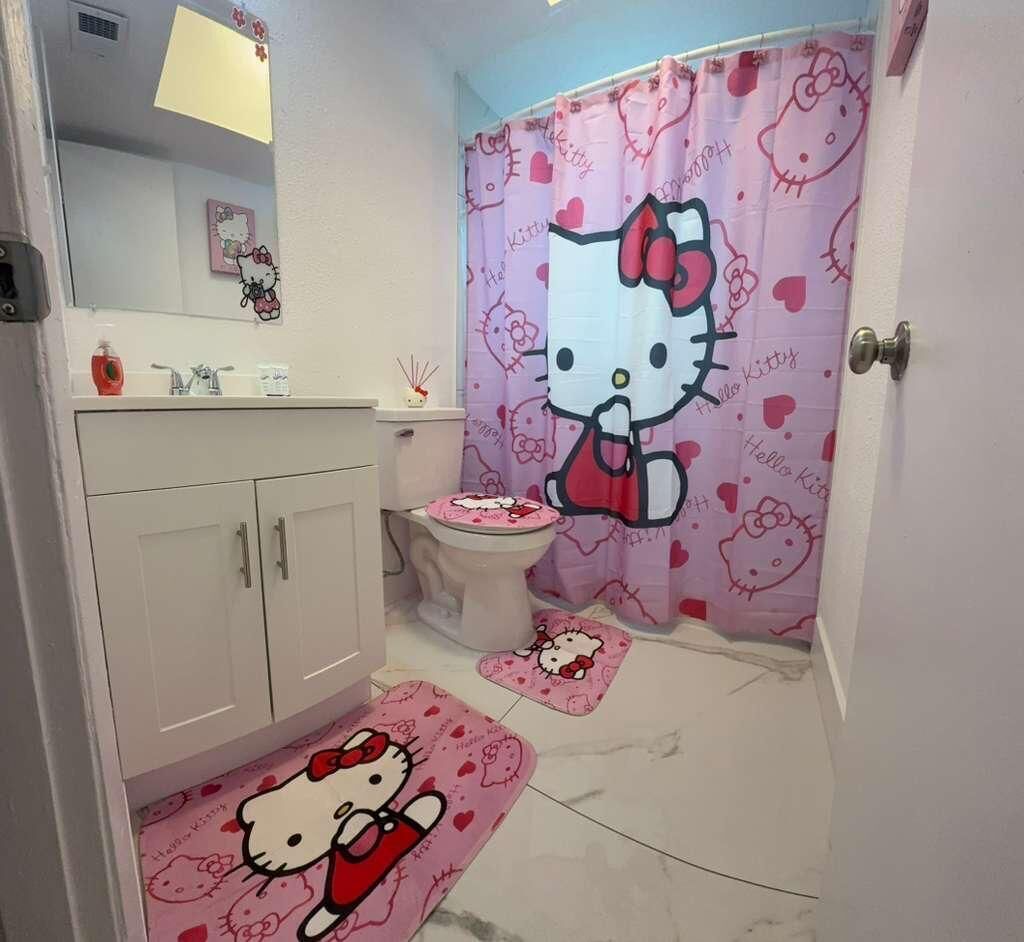 Douche, sèche-cheveux, serviettes fournies, papier toilette