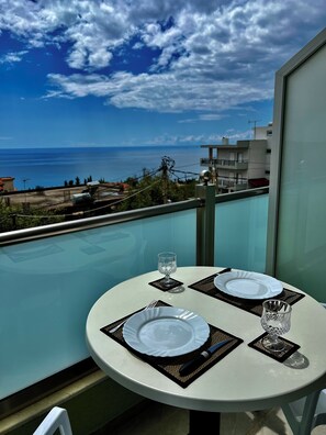 Classic Double Room, Balcony, Sea View | Terrace/patio