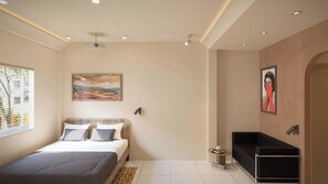 Standard Double Room | In-room safe, desk, laptop workspace, blackout drapes