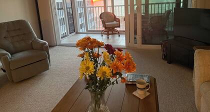 Seasonal Only Furnished Top-Floor Corner Unit Bay & Ocean Views Steps to Beach