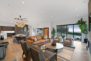 Fireplace - Modern Oasis with Pool and Stunning City Views (Salt Lake City)