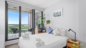 2 makuuhuonetta, silitysrauta/-lauta, Wi-Fi, vuodevaatteet