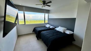 Luxury Apartment, Balcony, Lagoon View | Premium bedding, down comforters, individually furnished, free WiFi