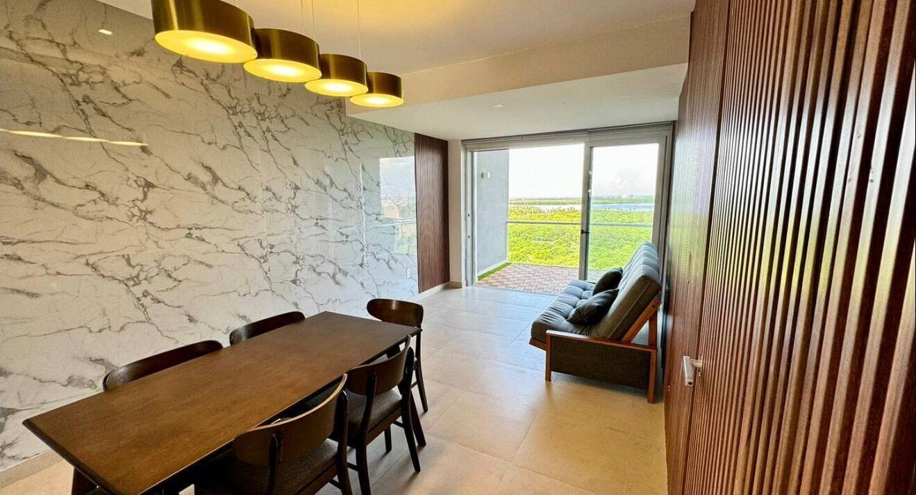 奢華公寓, 陽台, 湖景 | 餐廳