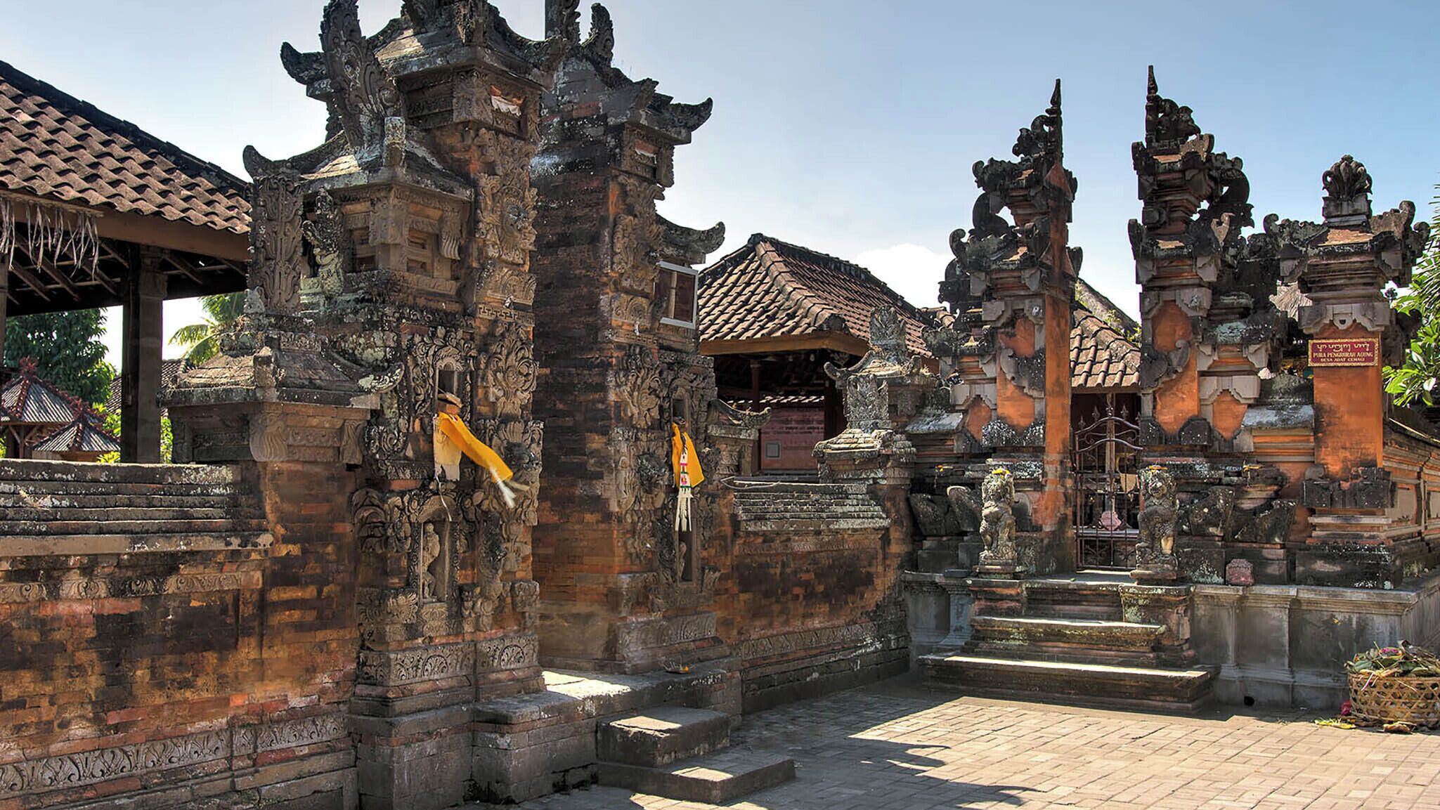 An ancient temple with intricate carvings and traditional architecture.