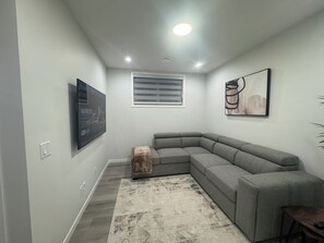 Living area - Golden Retreat | Private & Modern 2BR Suite NW Calgary (Calgary)