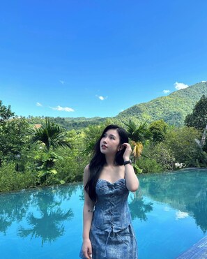 Indoor pool, outdoor pool, pool umbrellas, sun loungers