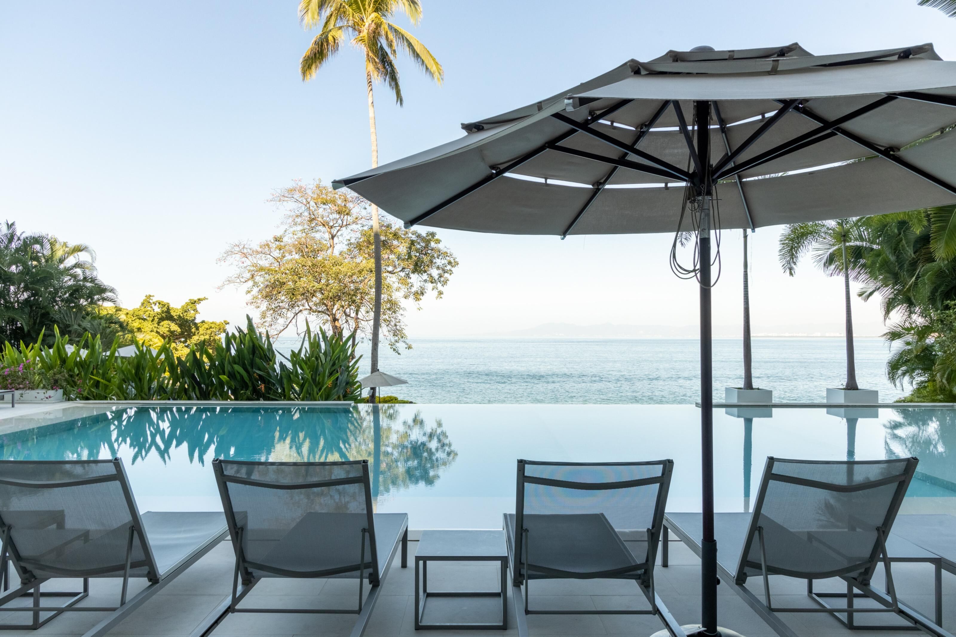 Una piscina riscaldata