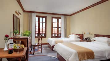 Deluxe Twin Room, City View | Premium bedding, pillowtop beds, desk, free WiFi