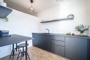 Shared kitchen - Meet Mendel Boutique Apartments #5 by goodnite cz (Brno)