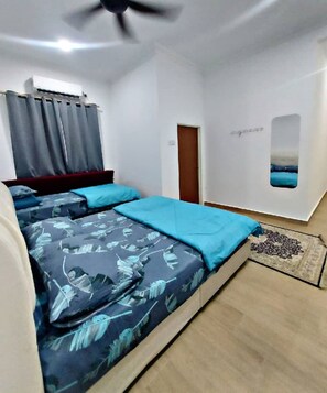 Basic-Dreibettzimmer | Bügeleisen/Bügelbrett, kostenloses WLAN