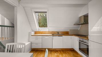 Fridge, oven, stovetop, dishwasher