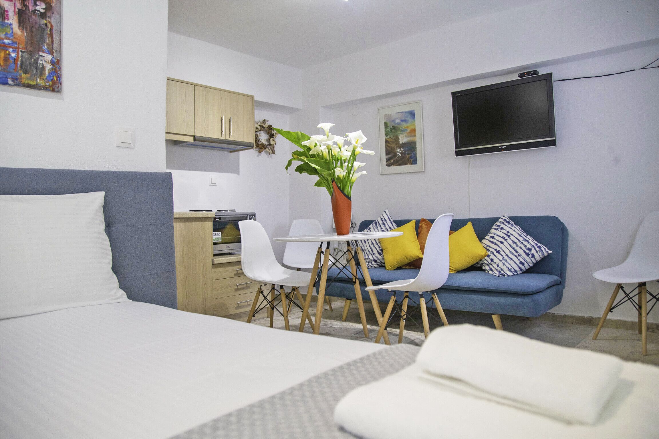 Studio, 1 Bedroom, Smoking, Terrace | Living room