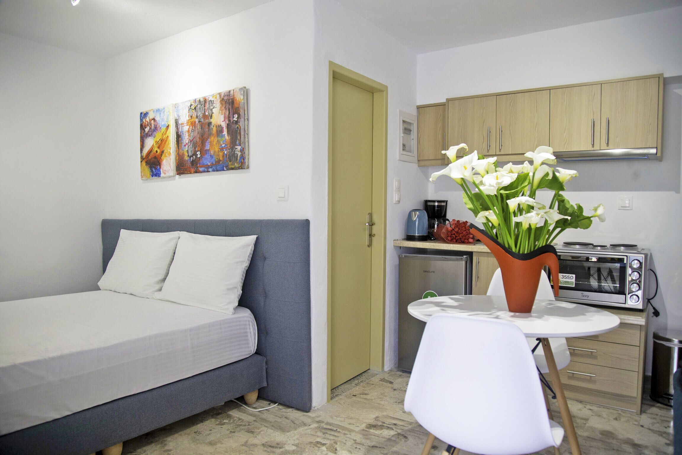 1 kamar tidur dan seprai linen