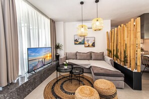 Villa, 3 Bedrooms, Smoking, Private Pool | Living room - Memoria Villa (Rethymno)