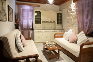 Living room - Areopolis Central Apartment (East Mani)