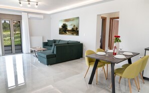 Villa, 6 Bedrooms, Smoking, Pool Access | Living room - Destino Villa (Rethymno)