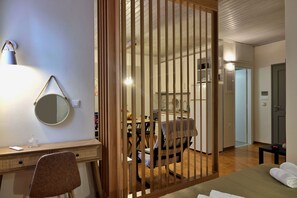Studio, 1 Bedroom, Smoking, Kitchen | 1 bedroom, bed sheets - Helianthi Apartment (Chania)