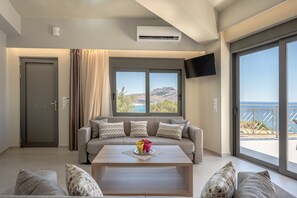Living room - Sunset View Villa (Agios Vasileios)