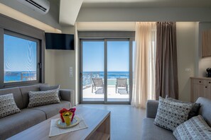 Living room - Sunset View Villa (Agios Vasileios)