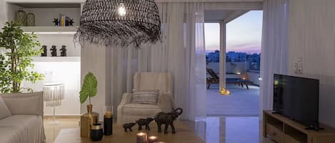 Apartment, 4Â Schlafzimmer, Raucher, Terrasse | Wohnzimmer