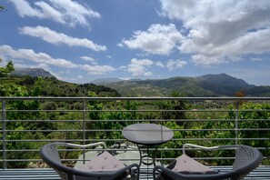 Villa, 5 Bedrooms, Private Pool, Mountain View | Balcony - Manousaki Villa (Agios Vasileios)