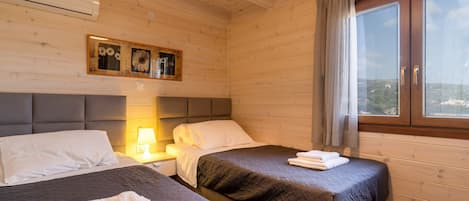 2 間臥室、免費搖籃/嬰兒床、床單