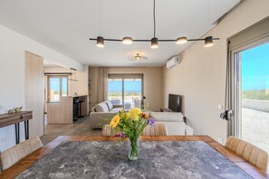 Villa, 3 Bedrooms, Smoking, Private Pool | Living room - Meli & Gio Villa 2 (Rethymno)