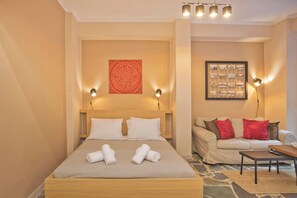 WiFi, bed sheets - Alex Guesthouse Stylish Studio near the Sea (Pireas)