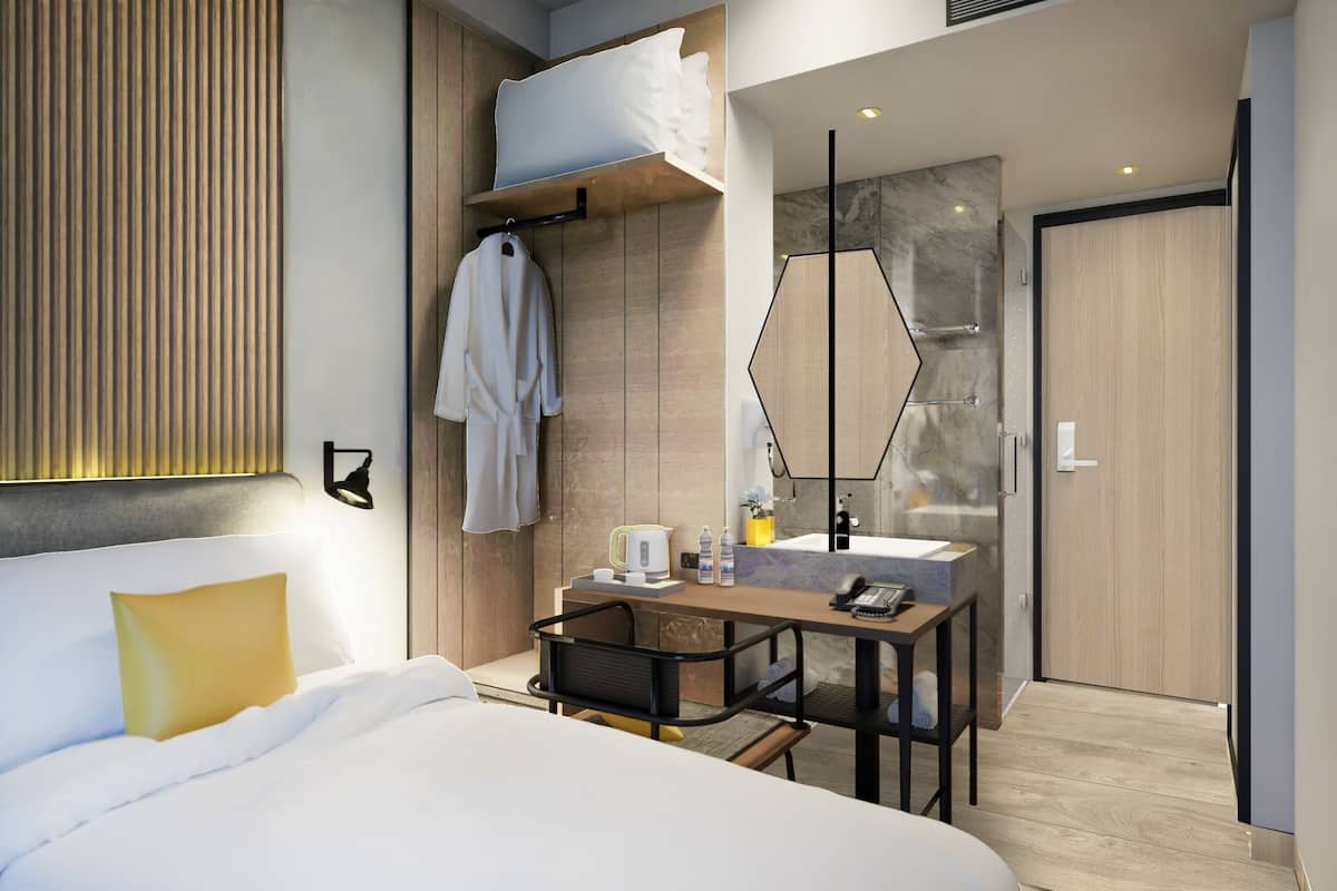 豪華雙人房 | 房內夾萬、書桌、遮光窗簾/窗簾、免費 Wi-Fi