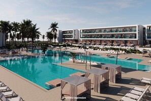 2 piscinas al aire libre