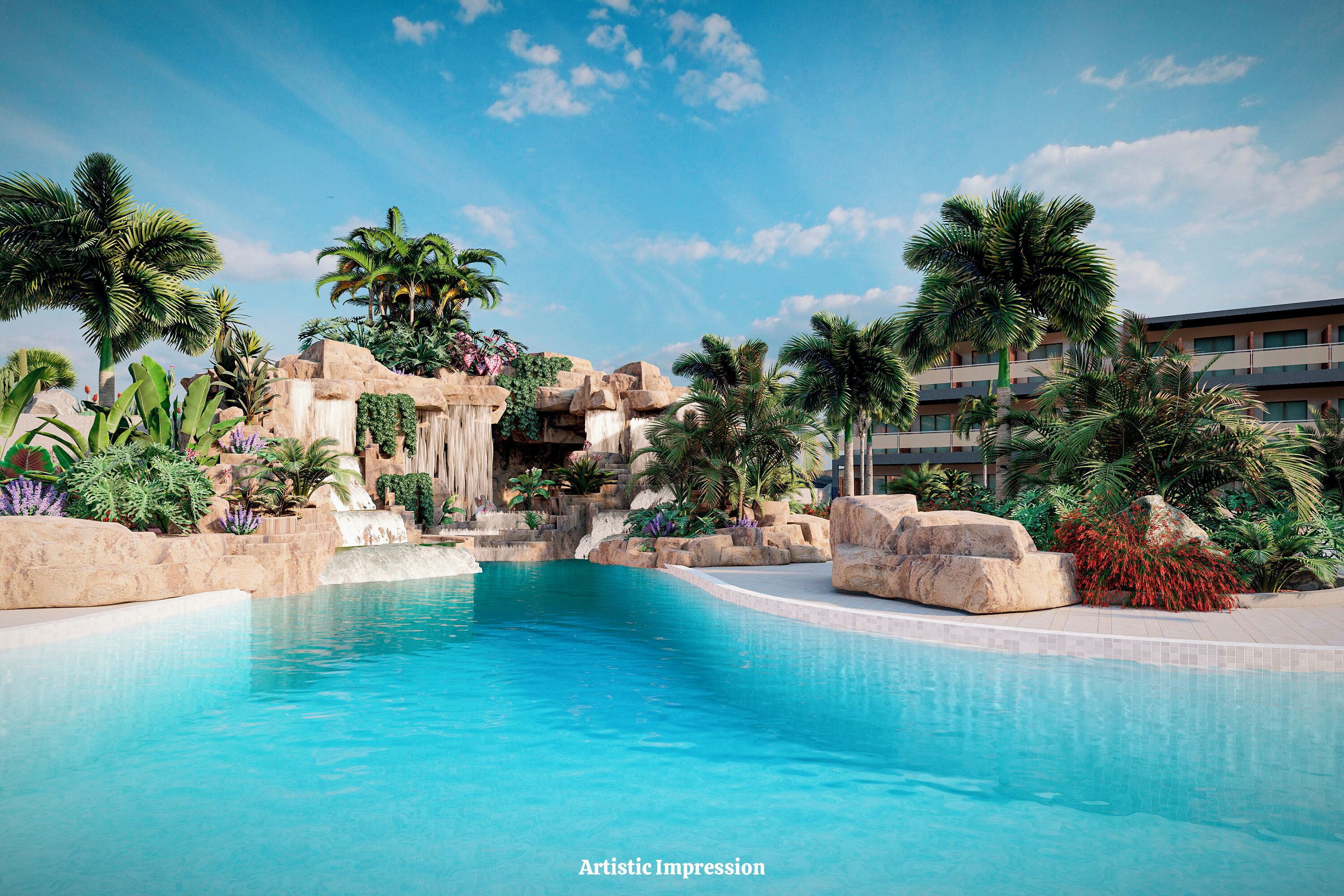2 piscinas al aire libre