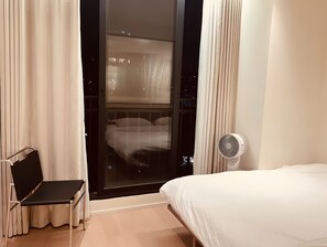 Comfort tweepersoonskamer, uitzicht op de stad | Gratis wifi