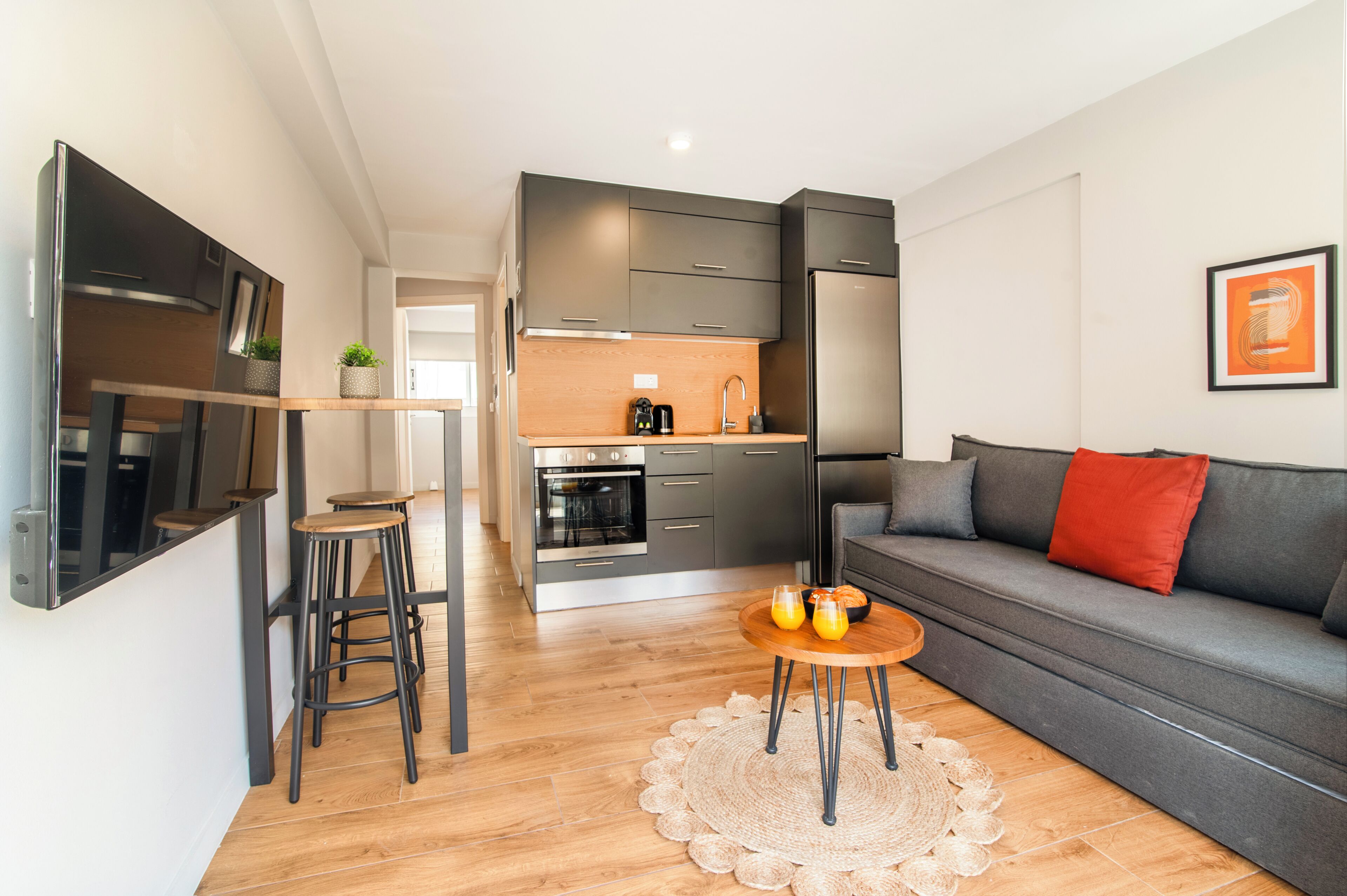 Classic-Apartment, Balkon | Wohnbereich