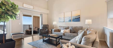 Condo, Multiple Beds, Balcony (The Lakeview Penthouse) | Living area