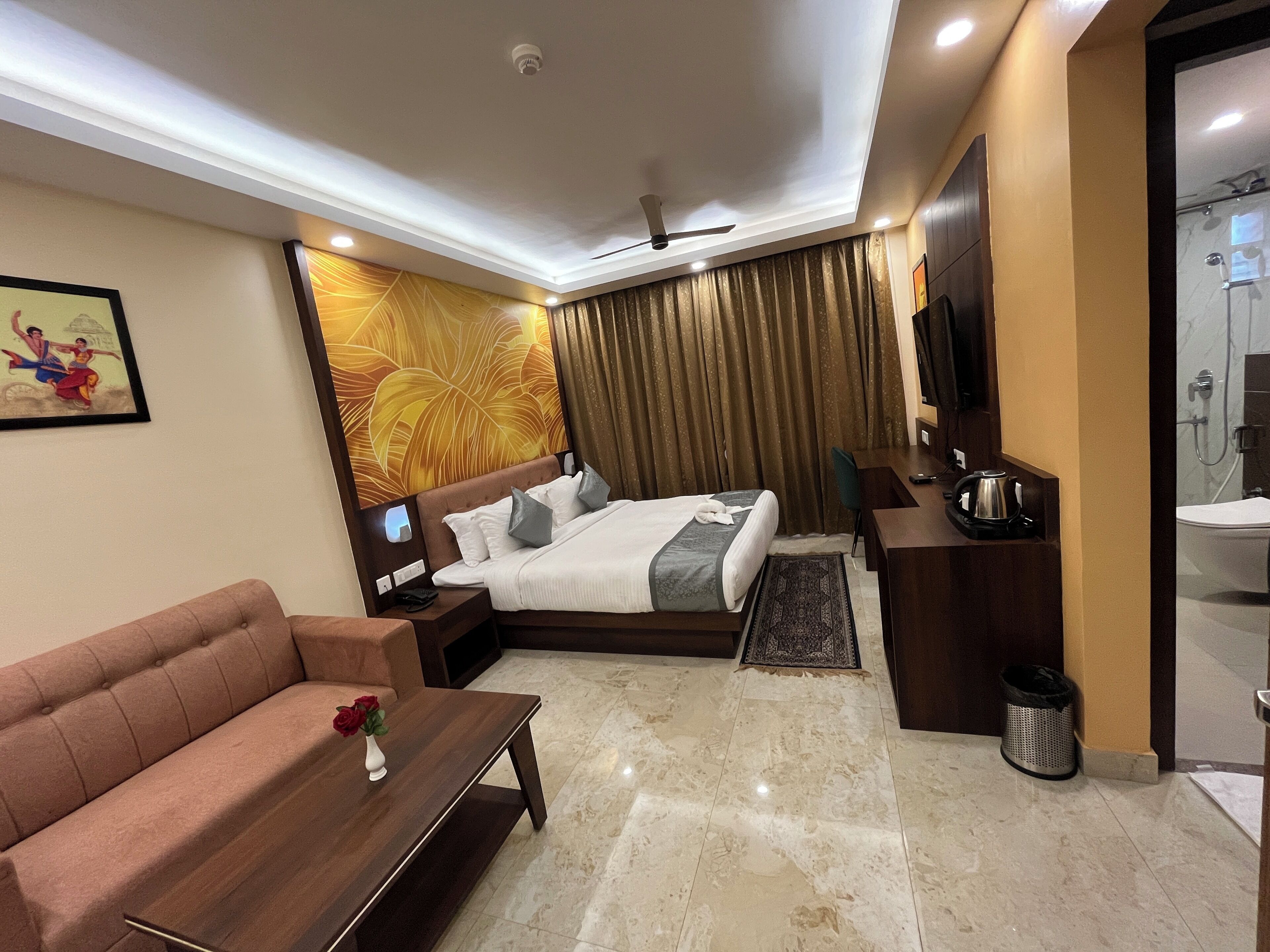 Deluxe-Doppel- oder -Zweibettzimmer | Bettwäsche aus ägyptischer Baumwolle, hochwertige Bettwaren, Minibar