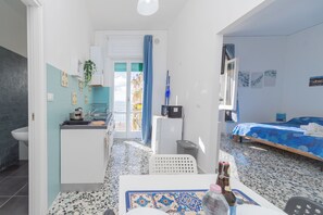 Appartement Confort, balcon, vue mer | Coin séjour