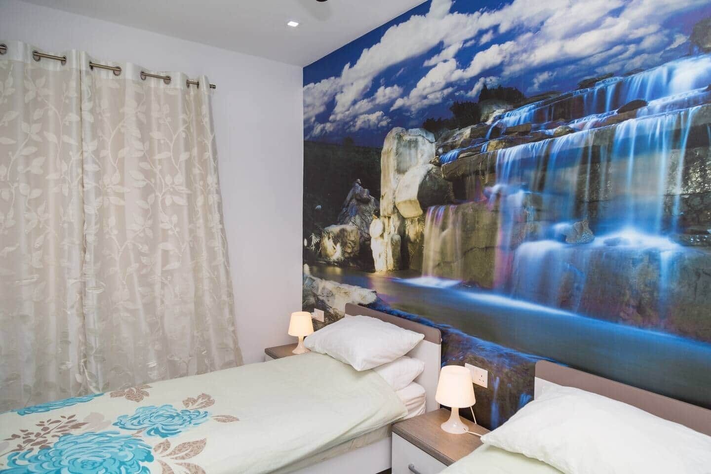 2 bedrooms, in-room safe, iron/ironing board, WiFi