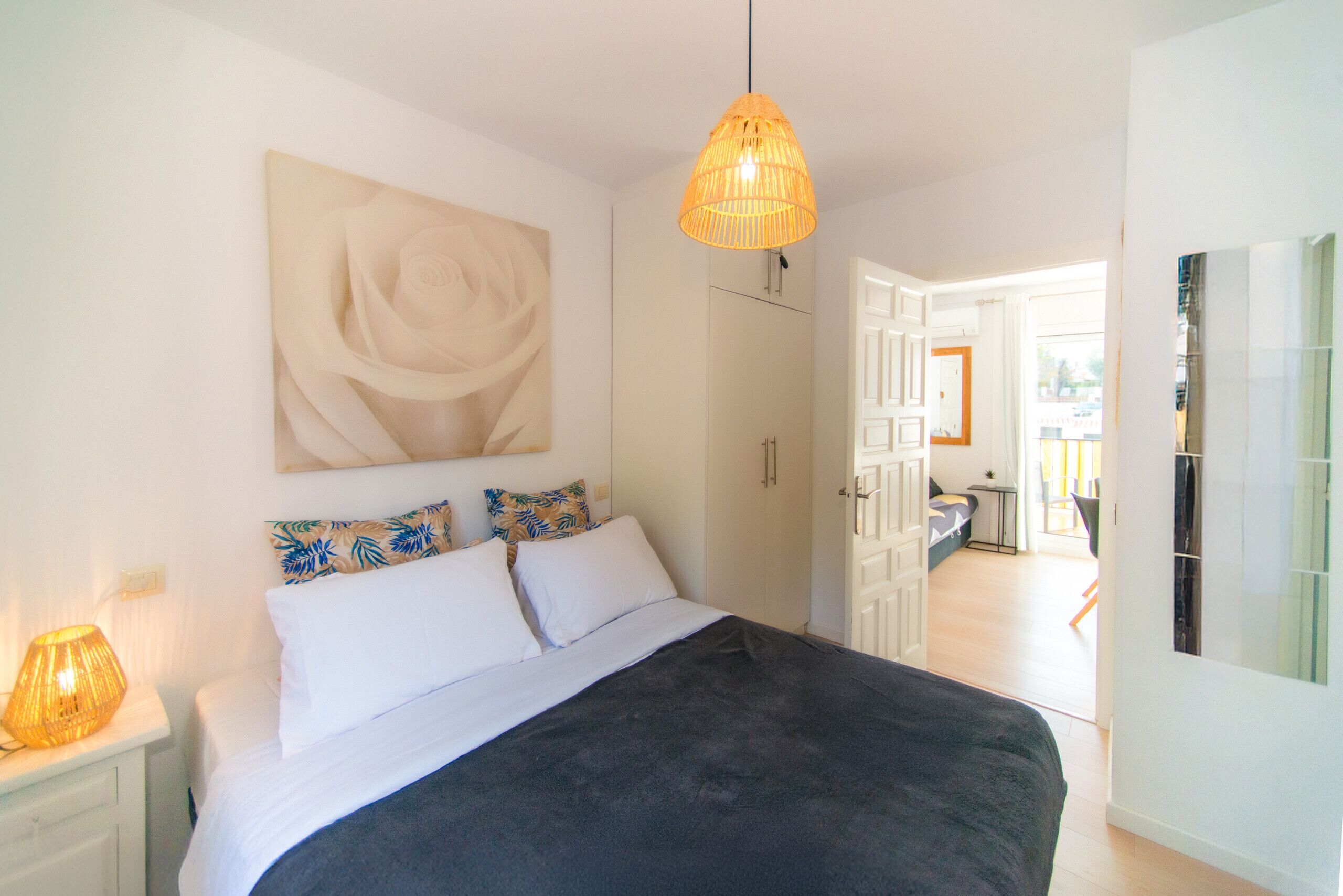 1 makuuhuone, vuodevaatteet