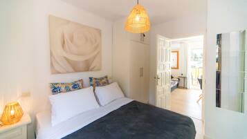 1 makuuhuone, vuodevaatteet