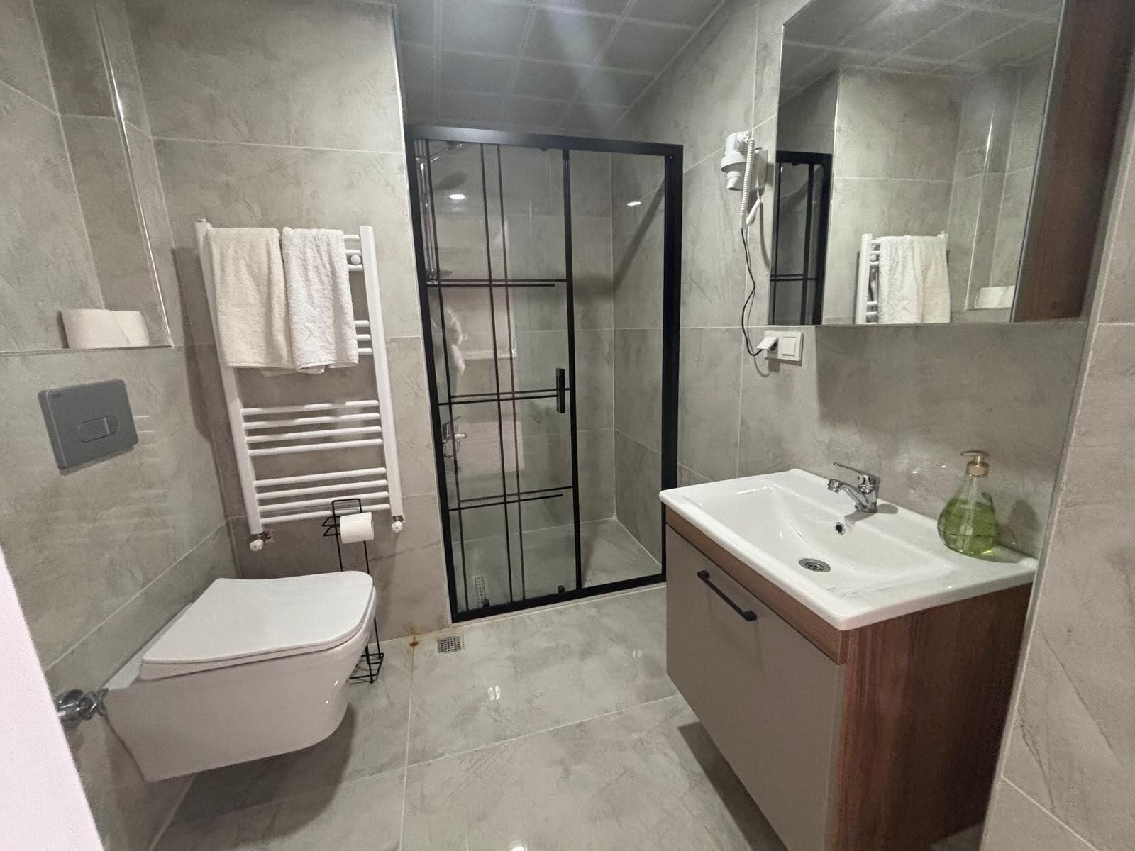 Family Apartment, City View | Bilik Mandi | Pancuran mandi, kelengkapan dandanan diri percuma, pengering rambut 