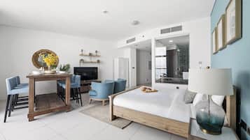 Luxury-Studio, Balkon, Strandblick