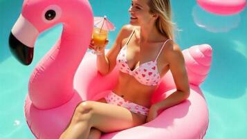 Alberca al aire libre por temporada