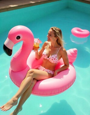 Alberca al aire libre por temporada 