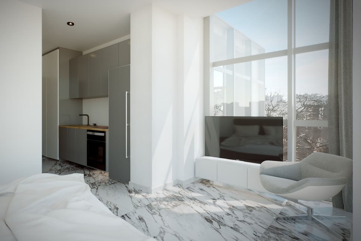 Superior Studio | In-room safe, soundproofing, free WiFi