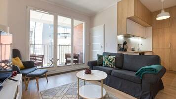 Apartament typu Comfort 75 | Schallisolierte Zimmer, Bügeleisen/Bügelbrett, kostenloses WLAN