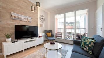 Apartament typu Comfort 75 | Lydisolert, strykejern/-brett og wi-fi (inkludert)