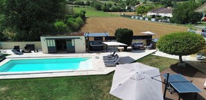 A heated pool